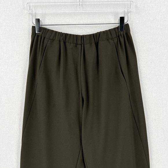 ARITZIA BABATON Dexter Pants Womens Medium Green High rise Pull On Triacetate - Picture 3 of 16
